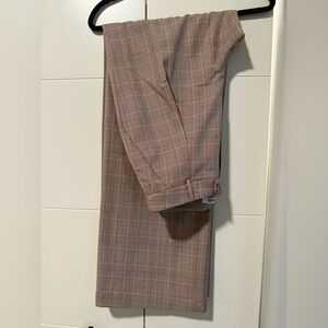 Walter Baker Plaid Trousers - Red and Gray